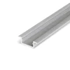 Aluminium Einbau U-Profil flach Silber - 1000x9x12mm