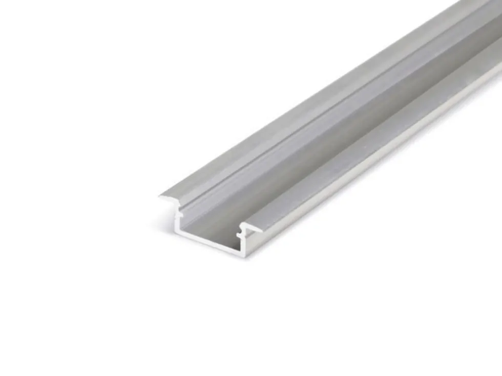 Aluminium Einbau U-Profil flach Silber - 1000x9x12mm