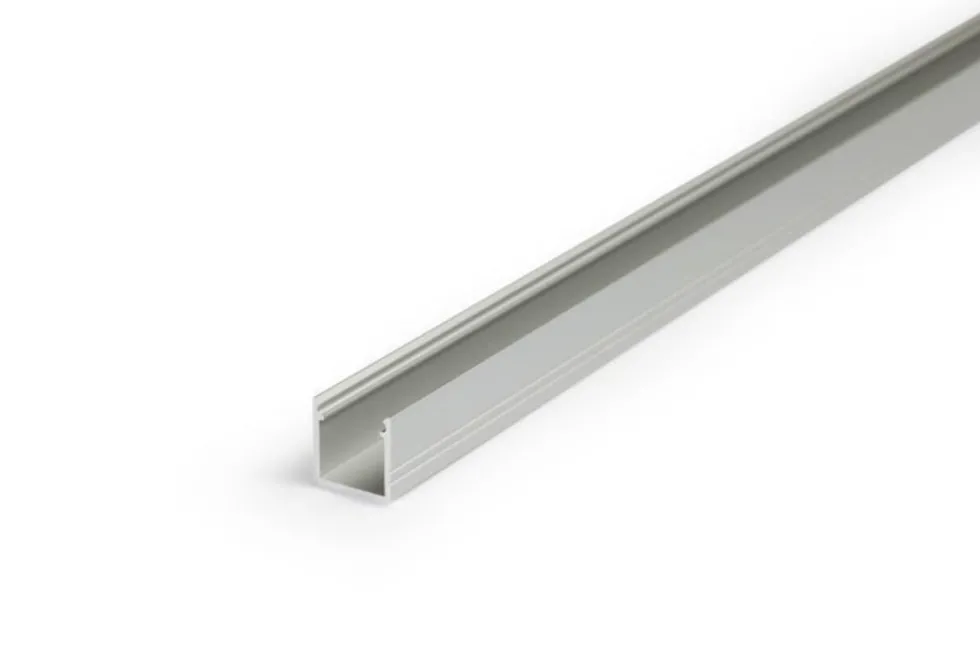 Aluminium Leuchtband Profil Silber - 1000*16*12 mm - U-Profil hoch