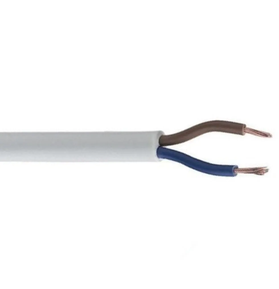 Anschlusskabel - 2-aderig - 230V - Weiß - pro Meter