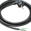 Anschlusskabel 5 Meter - H03VV-F - 3x0,75mm² - Schwarz