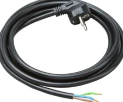 Anschlusskabel 5 Meter - H03VV-F - 3x0,75mm² - Schwarz