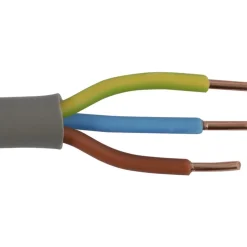 Außenkabel XMvK - 100m 3x 1.5mm2 mit grauer Isolierung rund