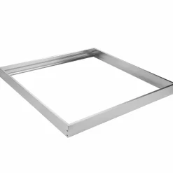 Aufbaurahmen 60x60cm - Aluminium Silber - für LED Panel - inkl. Befestigungsmaterial