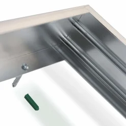 Aufbaurahmen 60x30cm - Aluminium Silber - für LED Panels - inkl. Befestigungsmaterial