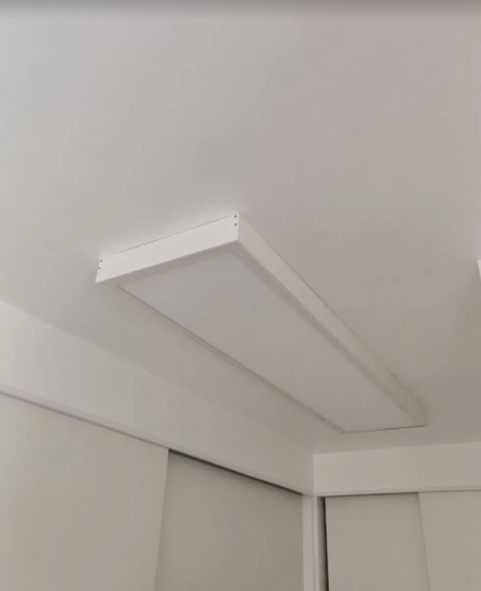 Aufputz-Klickrahmen Weiß - 120x60 cm | 42MM Schraublose Befestigung Decken montage - Geeignet für LED panelen