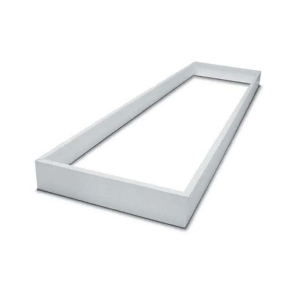 Aufputz-rahmen Weiss - für LED-Panels -120x30 cm | Schraubbar - 68mm hoch - Deckenrahmen für Backlit- und Sidelit-Paneele
