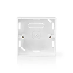 Aufputz Steckdose universal Weiß - geeignet für LED Unterputz Dimmer