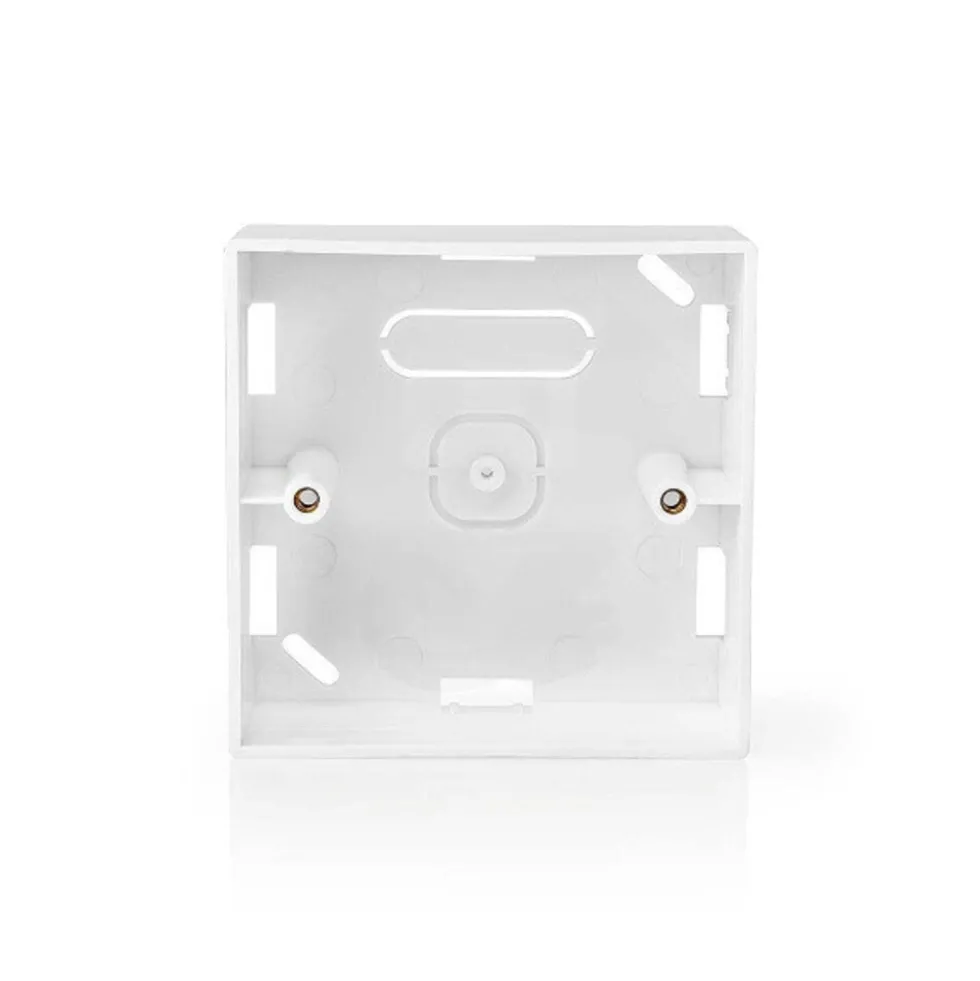 Aufputz Steckdose universal Weiß - geeignet für LED Unterputz Dimmer