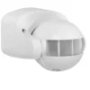Bewegungssensor Außenbereich 160° - IP44 - PIR Infrarot Bewegungsmelder - 230V max. 1200W - weiß