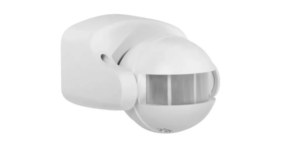 Bewegungssensor Außenbereich 160° - IP44 - PIR Infrarot Bewegungsmelder - 230V max. 1200W - weiß