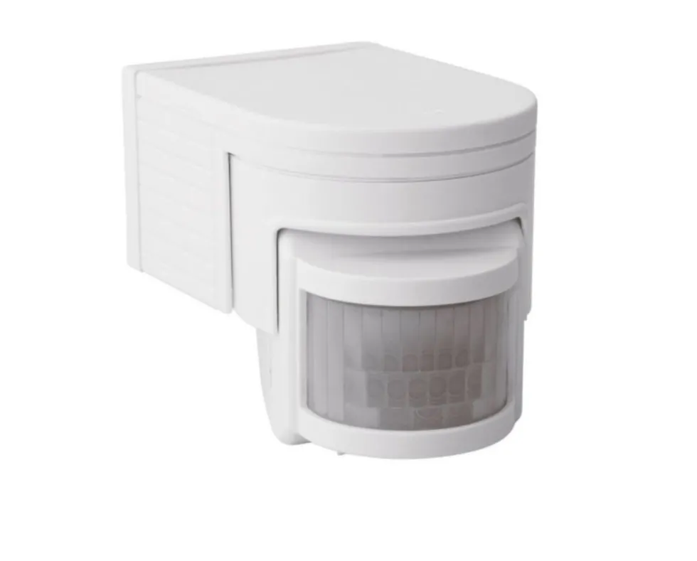 Bewegungssensor Außenbereich 160° - IP44 - PIR Infrarot Bewegungsmelder - 230V max. 1200W - weiß