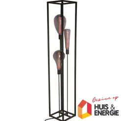 Bodenleuchte - Palco - 160cm - Schwarz - inkl. 3 LED Lampen