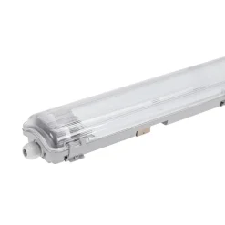 60cm LED Halterung IP65 + 2 High Lumen LED Leuchtstoffröhren 10W pro Röhre - 6000K 865 Tageslichtweiß - Komplettset