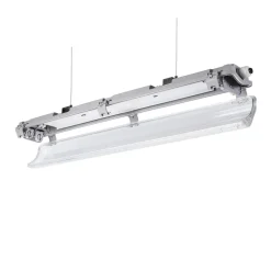 60cm LED Halterung IP65 + 2 LED High Lumen Leuchtstoffröhren 10W pro Röhre - 4000K 840 Neutralweiß - Komplettset
