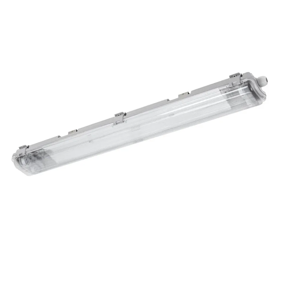60cm LED Halterung IP65 + 2 Standard LED Leuchtstoffröhren 10W pro Röhre - 4000K 840 Neutralweiß - Komplettset
