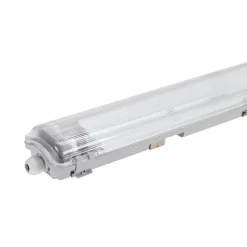 60cm LED Halterung IP65 + 2 Standard LED Leuchtstoffröhren 10W pro Röhre - 6000K 865 Tageslichtweiß - Komplettset