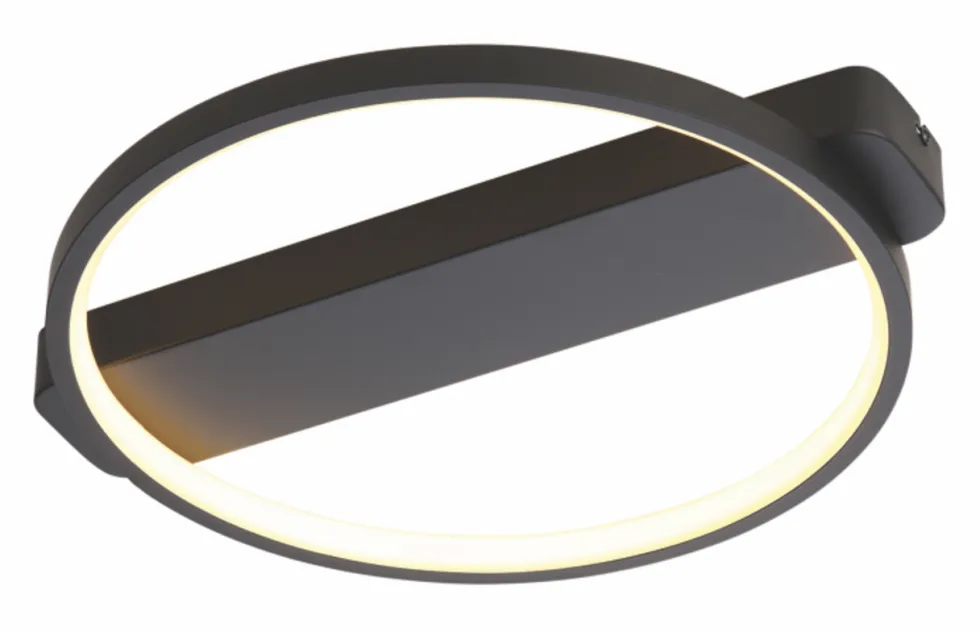 Deckenleuchte CINTURA Ø35cm Schwarz