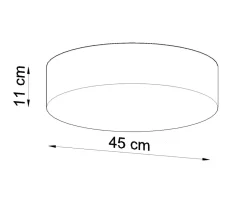 Deckenspot ARENA 45 Grau - 3x E27 Fassung - max. 3x60W - exkl. LED's