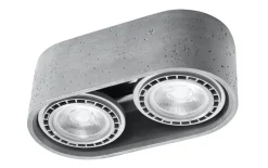 Deckenspot BASIC 2 Beton - 2x GU10 / ES111 - max. 2x40W - exkl. LED's