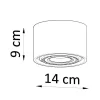 Deckenspot BASIC 1 Beton - 1x GU10 / ES111 - max. 40W - exkl. LED's