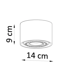 Deckenspot BASIC 1 Beton - 1x GU10 / ES111 - max. 40W - exkl. LED's