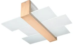 Deckenspot FENIKS 2 Natur Holz - 2x E27 Fassung - max. 2x60W - exkl. LED's