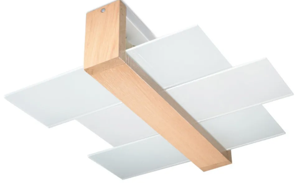 Deckenspot FENIKS 2 Natur Holz - 2x E27 Fassung - max. 2x60W - exkl. LED's