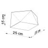 Deckenspot HEXA 25 Weiß - 1x E27 Fassung - max. 60W - exkl. LED's