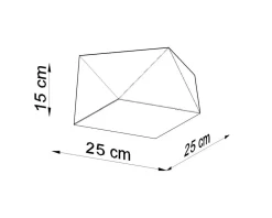 Deckenspot HEXA 25 Weiß - 1x E27 Fassung - max. 60W - exkl. LED's