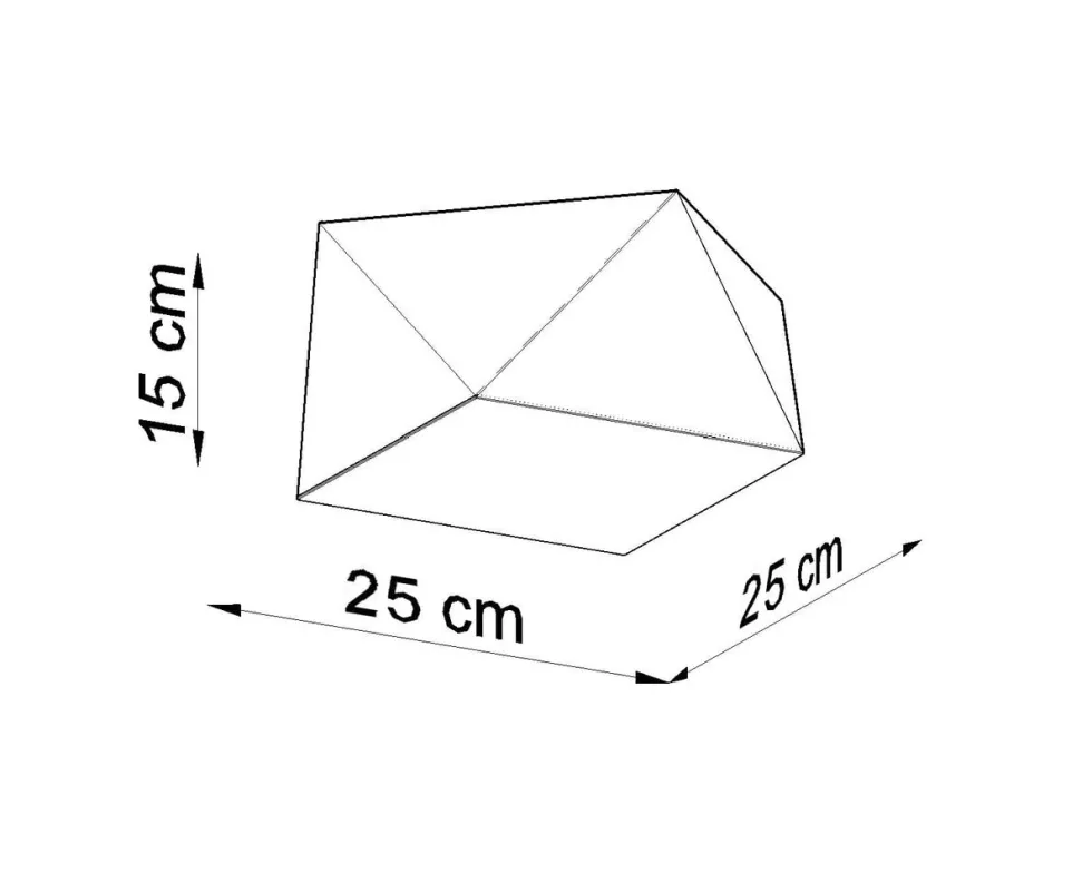 Deckenspot HEXA 25 Weiß - 1x E27 Fassung - max. 60W - exkl. LED's