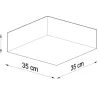 Deckenspot HORUS 35 Grau - 2x E27 Fassung - max. 2x60W - exkl. LED's