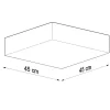Deckenspot HORUS 45 Schwarz - 3x E27 Fassung - max. 3x60W - exkl. LED's