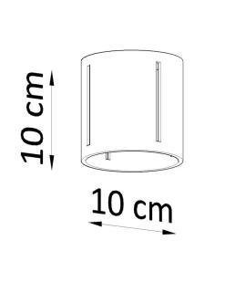 Deckenspot INEZ Grau - 1x G9 Fassung - max. 40W - exkl. LED's