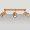 Deckenspot KEKE 3 Eiche - 3x GU10 Fassung - max. 3x40W - exkl. LED's