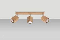 Deckenspot KEKE 3 Eiche - 3x GU10 Fassung - max. 3x40W - exkl. LED's