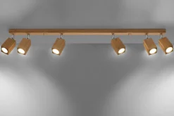 Deckenspot KEKE 6 Eiche - 6x GU10 Fassung - max. 6x40W - exkl. LED's