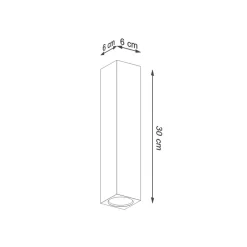 Deckenspot KEKE 30 Eiche - 1x GU10 Fassung - max. 40W - exkl. LED's