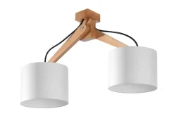 Deckenspot LEGNO 2 Natur Holz - 2x E27 Fassung - max. 2x60W - exkl. LED's