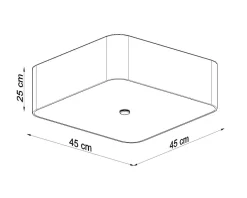 Deckenspot LOKKO 45 Schwarz - 5x E27 Fassung - max. 5x60W - exkl. LED's