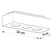 Deckenspot MONO 3 Schwarz - 3x GU10 Fassung - max. 3x40W - exkl. LED's