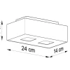 Deckenspot MONO 2 Schwarz - 2x GU10 Fassung - max. 2x40W - exkl. LED's
