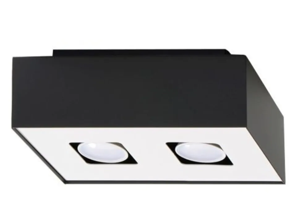 Deckenspot MONO 2 Schwarz - 2x GU10 Fassung - max. 2x40W - exkl. LED's