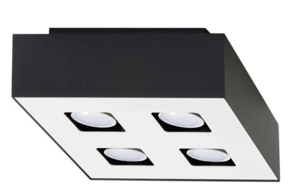 Deckenspot MONO 4 Schwarz - 4x GU10 Fassung - max. 4x40W - exkl. LED's