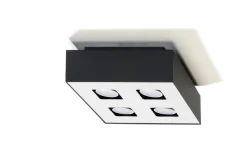 Deckenspot MONO 4 Schwarz - 4x GU10 Fassung - max. 4x40W - exkl. LED's