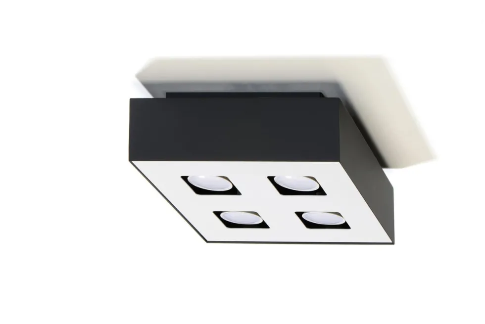 Deckenspot MONO 4 Schwarz - 4x GU10 Fassung - max. 4x40W - exkl. LED's