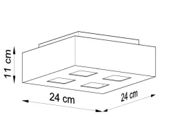 Deckenspot MONO 4 Weiß - 4x GU10 Fassung - max. 4x40W - exkl. LED's