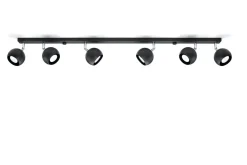 Deckenspot OCULARE 6L Schwarz - 6x GU10 Fassung - max. 6x40W - exkl. LED's