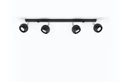 Deckenspot OCULARE 4L Schwarz - 4x GU10 Fassung - max. 4x40W - exkl. LED's