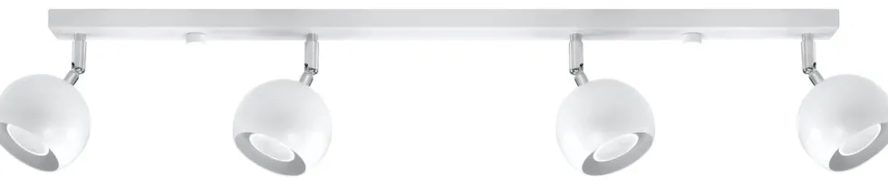 Deckenspot OCULARE 4L Weiß - 4x GU10 Fassung - max. 4x40W - exkl. LED's